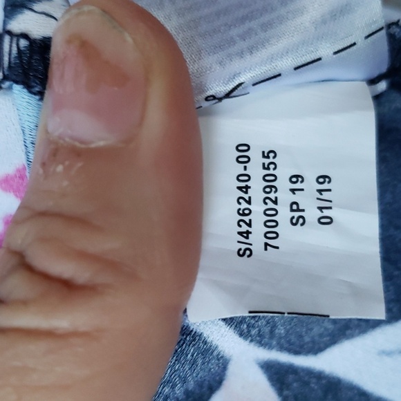 Banana Republic Floral Ruffle Wrap Racerback Dress Navy & Purple Floral 0 - Picture 15 of 15